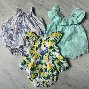 Janie and Jack Girl Dresses 0 - 3M Lot